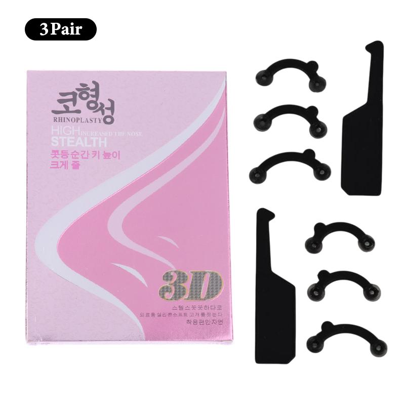 3D Kosmetický Klip na Nos Korektor Masážní Nástroj Zvedací Tvarovací Klip na Nos Zplošťovač Hřbetu Nosu Bez Bolesti 3 Velikosti