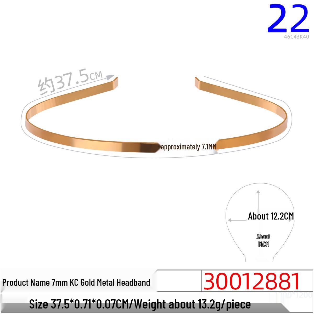 

Unisex Metal Chenille Stem Headband, Semi-Finished, Available in 3 to 10 CM Sizes.