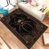 Black Spider Web Rose Floral Print Large Rug,living Room Sofa,bedroom Bedside,dining Area Entry Door Mat,Washable Rug,Souvenir