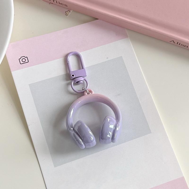 

1 шт. 3D Наушники Форма Милые Брелоки Креативное Украшение Смешные Подвески для Мобильного Телефона Y2K Подвески для Сумки DIY Аксессуары Многоцветный B фиолетовый