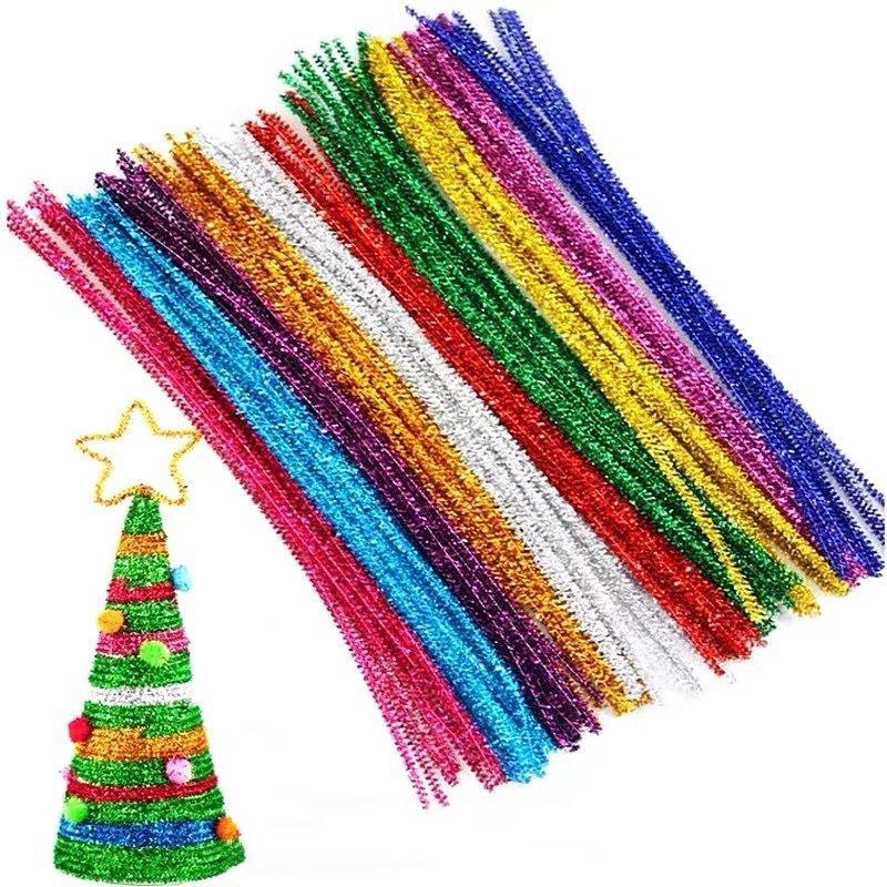 100pcs Pipe Cleaners, Pipe Cleaners for Crafts, Craft Supplies Multicolor Chenille Stems for Art&Craft Christmas DIY Projects