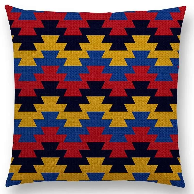 

Квадратная наволочка с красочным геометрическим узором / Наволочка / Декоративная линия / Подушки для дивана для домашнего декора x 30x30cm бежевый