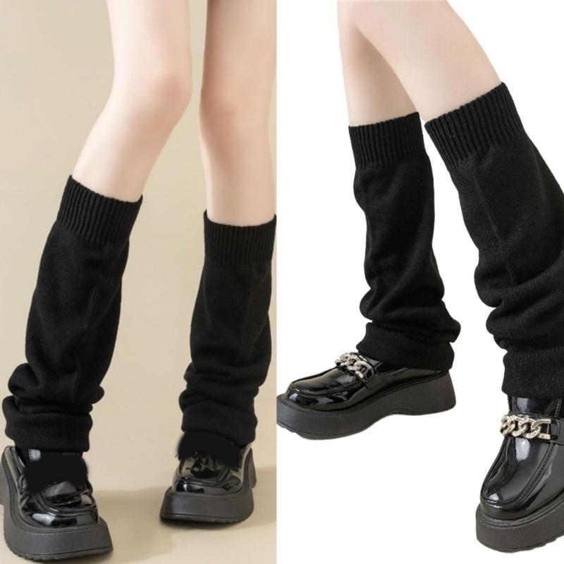 Comfortable Wide Bubble Socks With Breathable Fabric And Stacked Design Loose Slouch Thigh High Boot Socks For Women