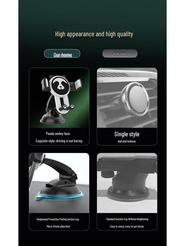 Universal Car Phone Holder with Suction Cup for Windshield and Console