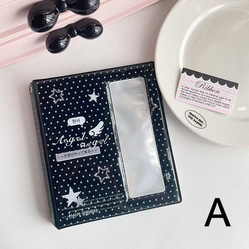 Cartoon Four Grid 4 Cuts Album Photo Card Collection Book For 40 Pcs 2X6 Inch Photo Strips Bookmark 20 Pcs 4X6 4R Photo Holder