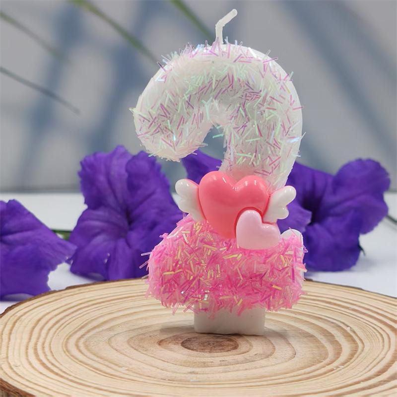 Creative Shapes, Brilliant Colors, Arrow-piercing Digital Candles, Birthday Cake Decorations, Various Specifications