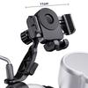 1Pc Motorcycles Phone Holder 360° Rotation Mobile Phone Navigation Bracket Outdoor Riding Shockproof Bike Navigation Bracket