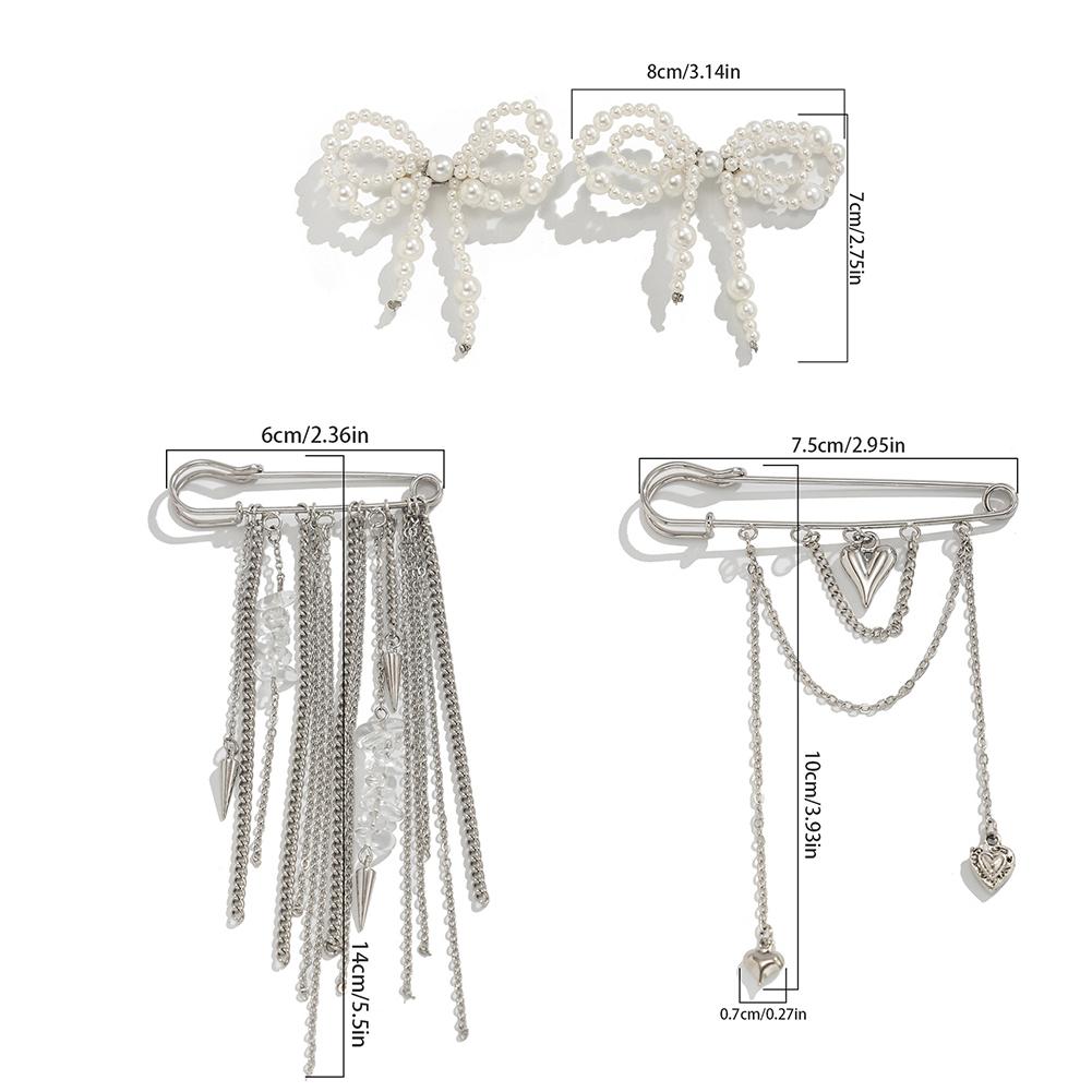 Women Universal Detachable Waist Buckle Jeans Ankle Chain Accessory Adjustable Heart Bow Cross Tassel Style Brooch Pants Decor