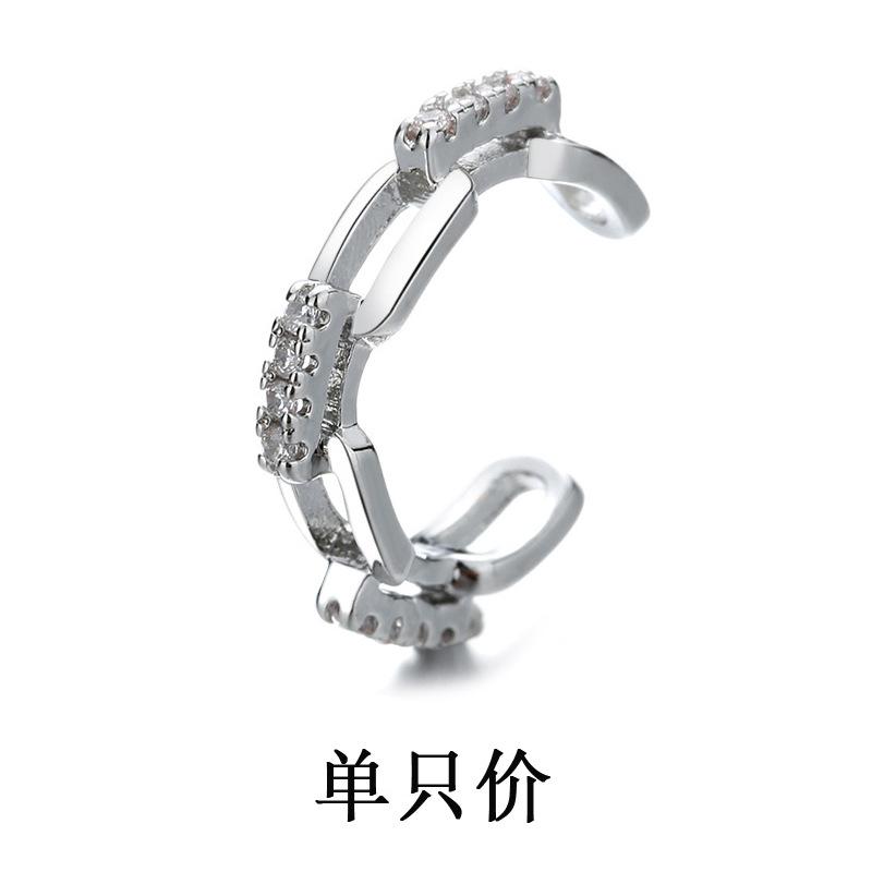 No Ear Piercings, Ear Clips, Female Simple Temperament, Cool And Handsome, Retro Pig Nose Chain, Long Ear Clips.