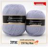 Pure Wool Medium-Thickness Yarn for Hand-Knitted Cardigans, Sweaters, and Scarves.