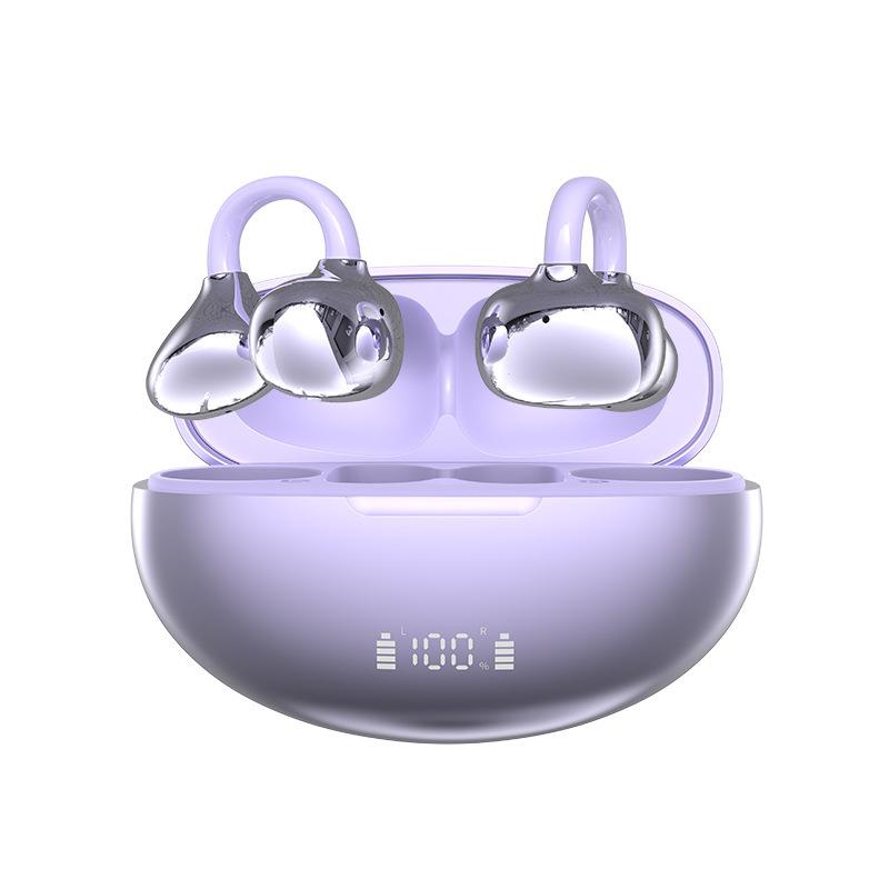 The new Q108 true wireless ear clip wireless Bluetooth headset is painless to wear for a long time and has a long battery life.