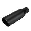 Universal Car Straight Exhaust Tip 2.5 Inch Inlet 4 Inch Outlet 12 Inch Length Stainless Steel Muffler Tip For Car Tailpipe
