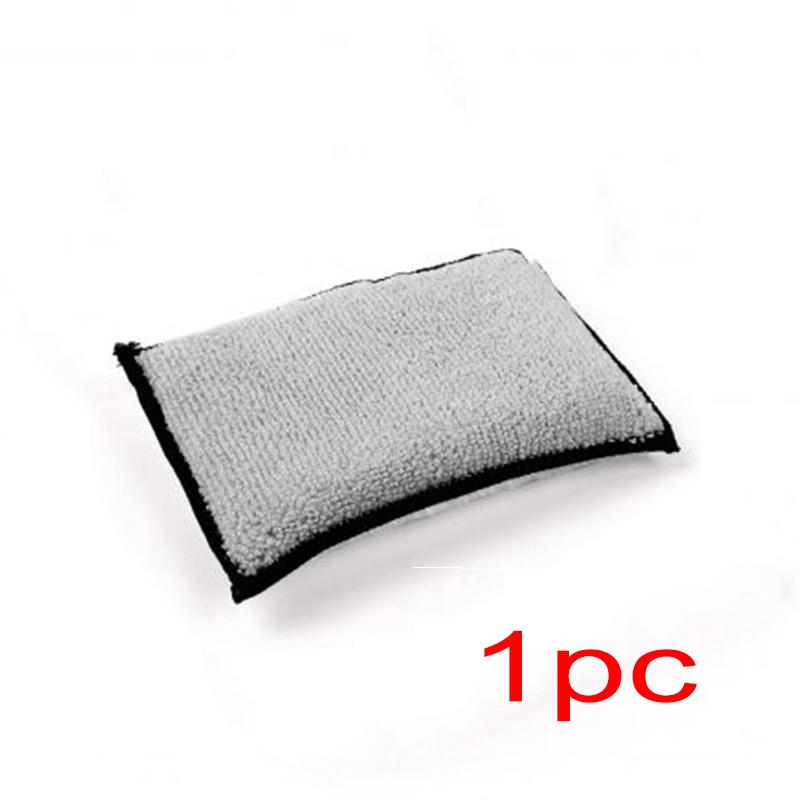 

Автомобильная микрофибровая губка для мытья автомобиля, полотенце с воском, не царапает, губка из пеноматериала, двухсторонние инструменты для чистки салона автомобиля