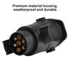 7 To 13 Pin Car Trailer Plug Socket Adapter Converter Caravan Towbar Towing Connector 12V