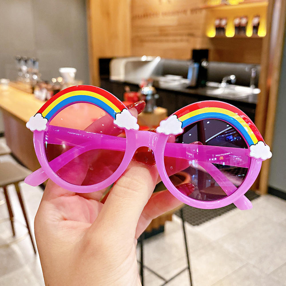 Kinder Cartoon Einhorn Sonnenbrille Kinder Jungen Mädchen Niedliche Regenbogen Sonnenbrille Party Requisite Geburtstagsfeier Dekoration