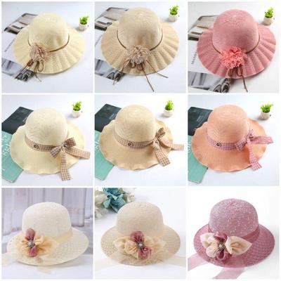 Women's UV Protection Straw Hat with Bowknot - Summer 2025 New Style