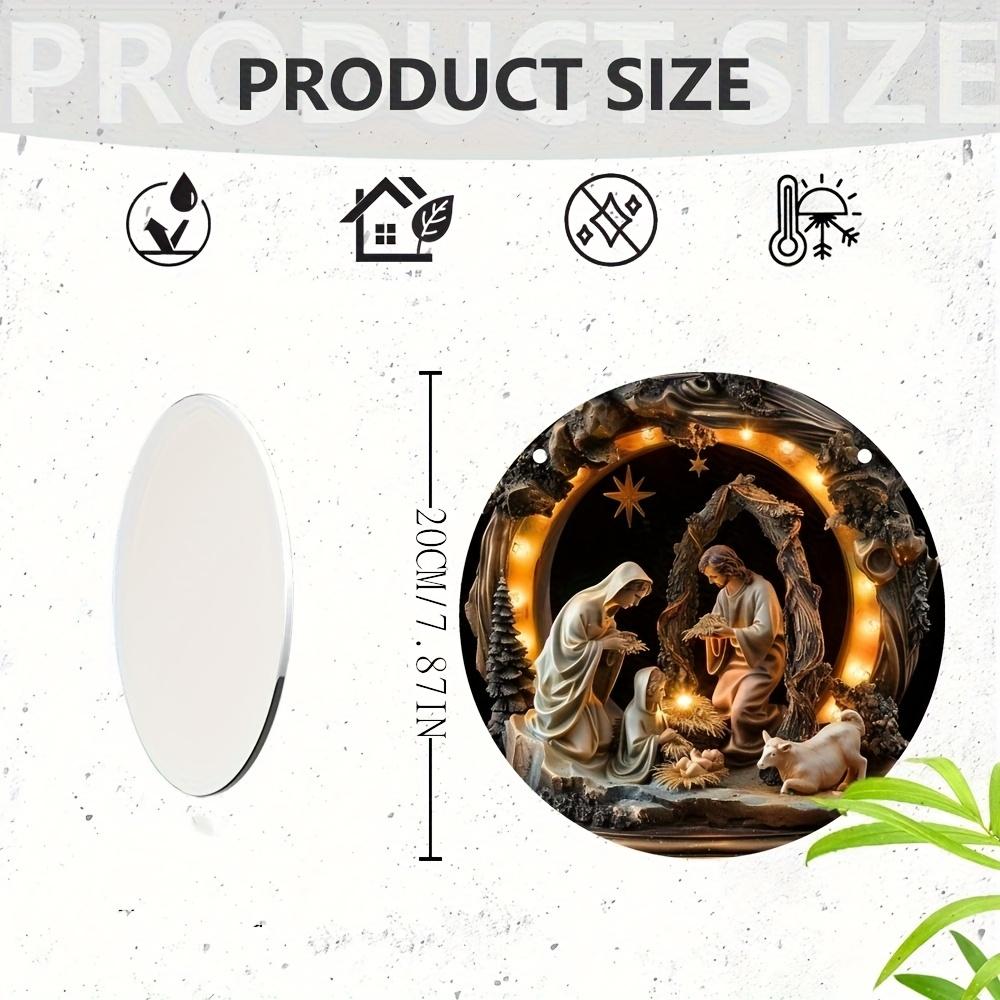 Bohemian Nativity Ornament. Religious Decor for Eid, Christmas & New Year Celebrations. Home & Outdoor Use.