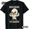 Release The Quackin Duck Gym Weightlifting Bodybuilder T-Shirt Graphic Cotton T Shirts Men Clothing  Streetwear Camisetas Tees