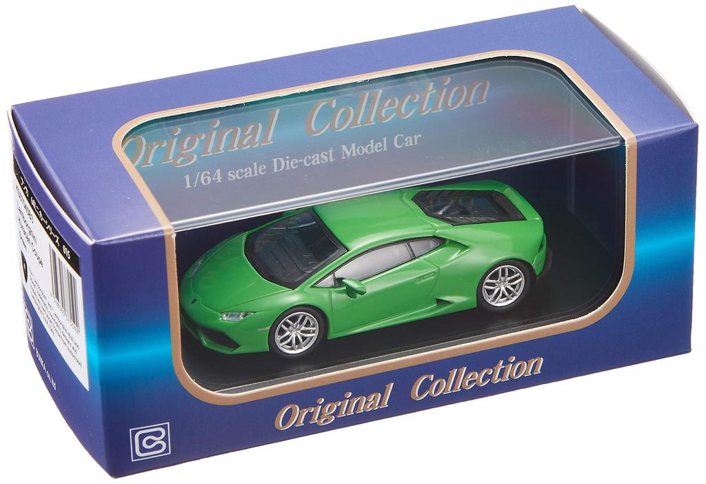 Kyosho Bunka Original Scale Miniature Car Series Lamborghini Huracan Green Finished Product 1/64