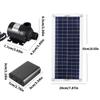 Practical Solar Water Pump Head 100W Solar Panel Low Noise Designs Accessory for Fish Pond Waterfalls Hydroponics
