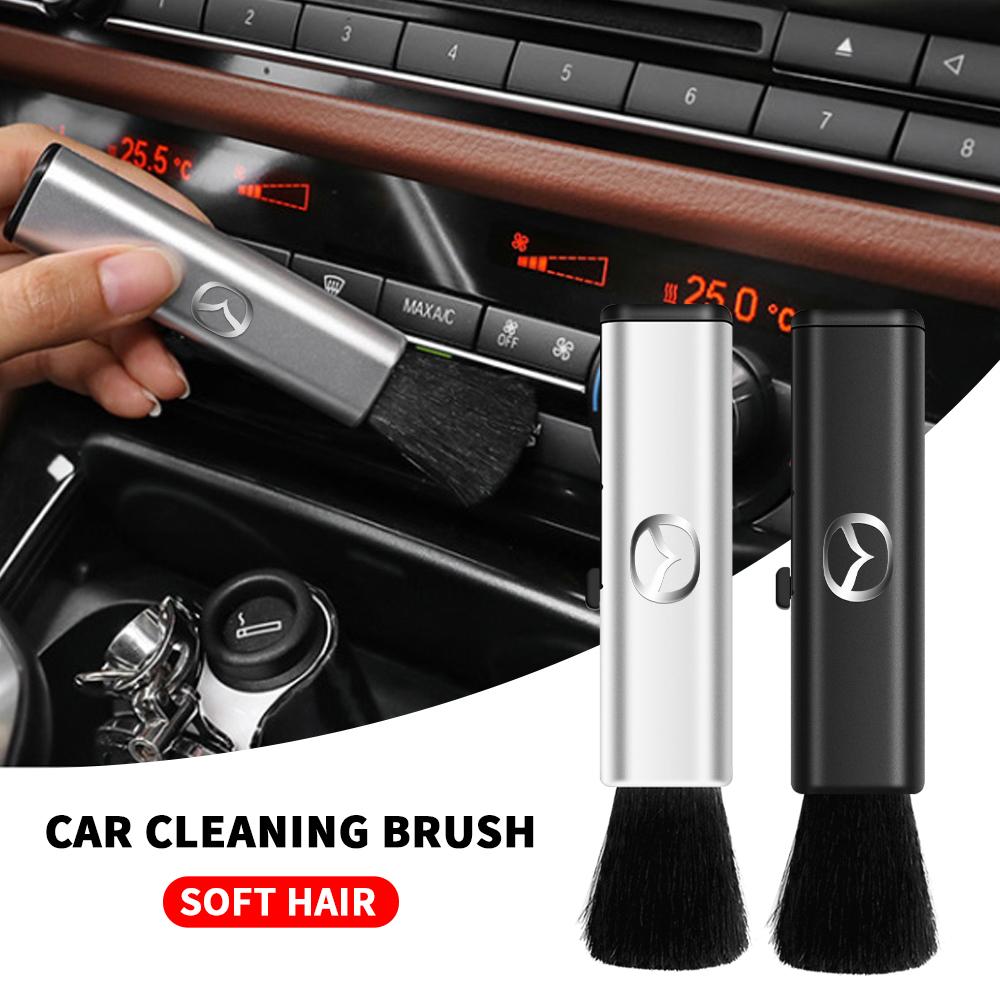 Soft Retractable Car Dust Remover Air Vent Detailing Cleaning Brush Cleaner Accessories For Mazda 2 3 6 Gg Gj Cx5 Cx30 Cx3 Cx7
