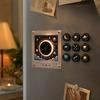 Motion-Activated Rotating Disc Music Box Night Light Fridge for Home Kitchen Decor