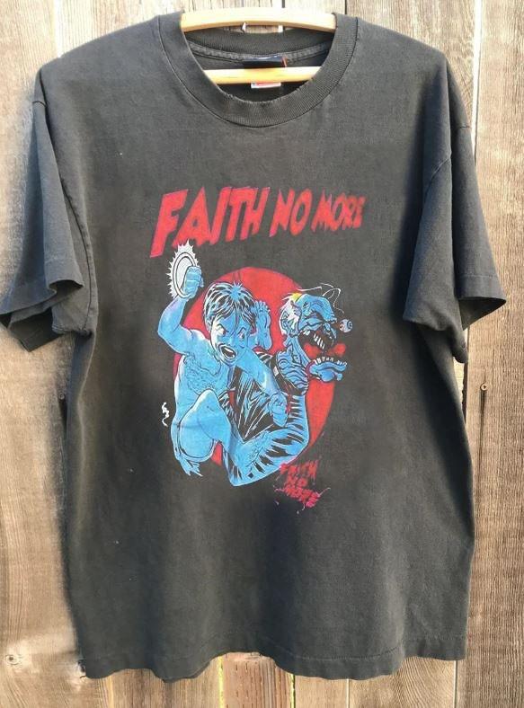 Faith No More Band Shirt Faith No More Graphic Charcoal Unisex Shirt KH16777 Unisex T-Shirt XXXXL