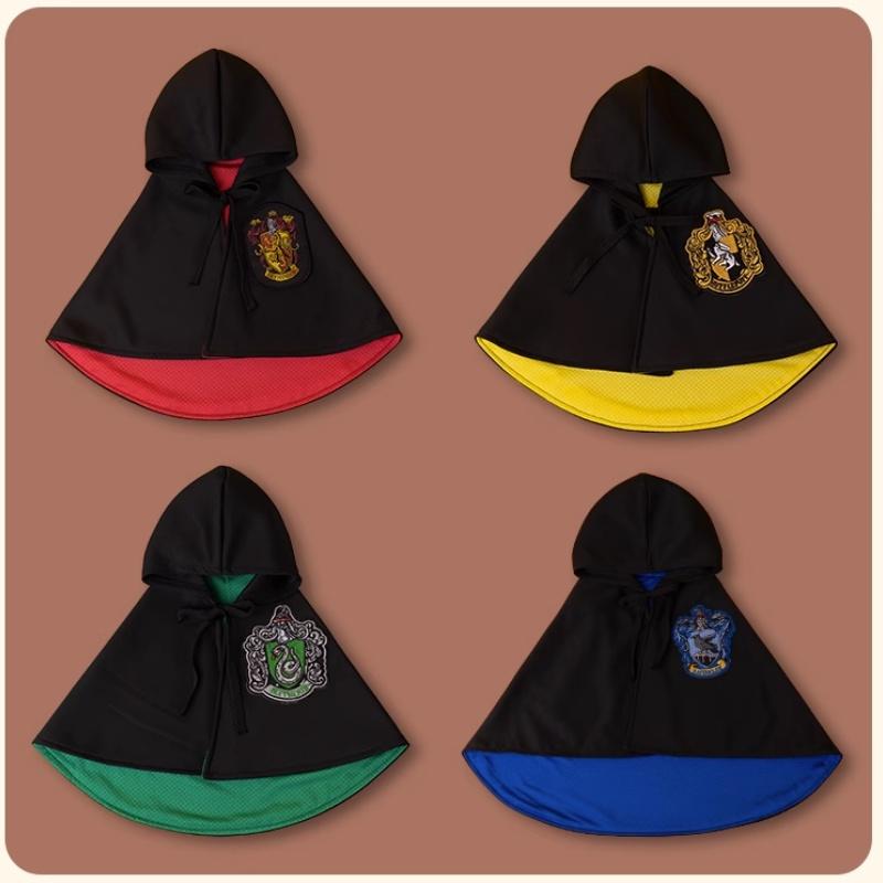 Trendy Pet Cape With Magical Academy Design For Small Dogs Spring/autumn Clothes For Cats And Dogs