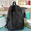Schoolbag Korean version ins small fresh solid color backpack women's niche design casual backpack large capacity lightweight student schoolbag