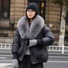 New fashion cotton clothes women's warm big fur collar temperament short women's cotton-padded clothes jacket