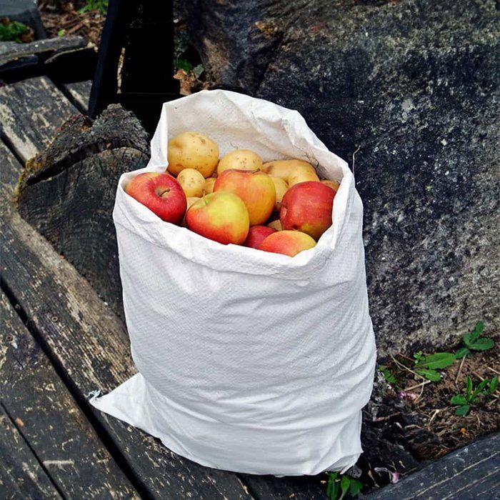 Sac PP Tissé 90x140cm, Sac de Chantier Robuste 230L