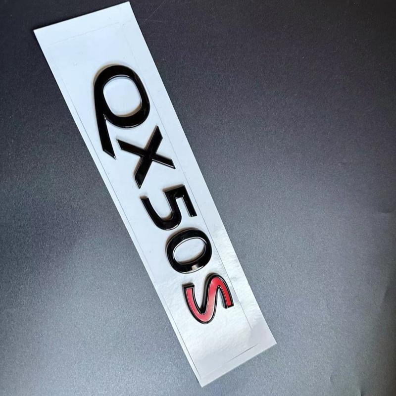 1pcs 3D ABS for Infiniti Car Emblem Rear Trunk Decals Badge Sticker Decal QX50S QX60S QX70S QX70 Accessories UU666