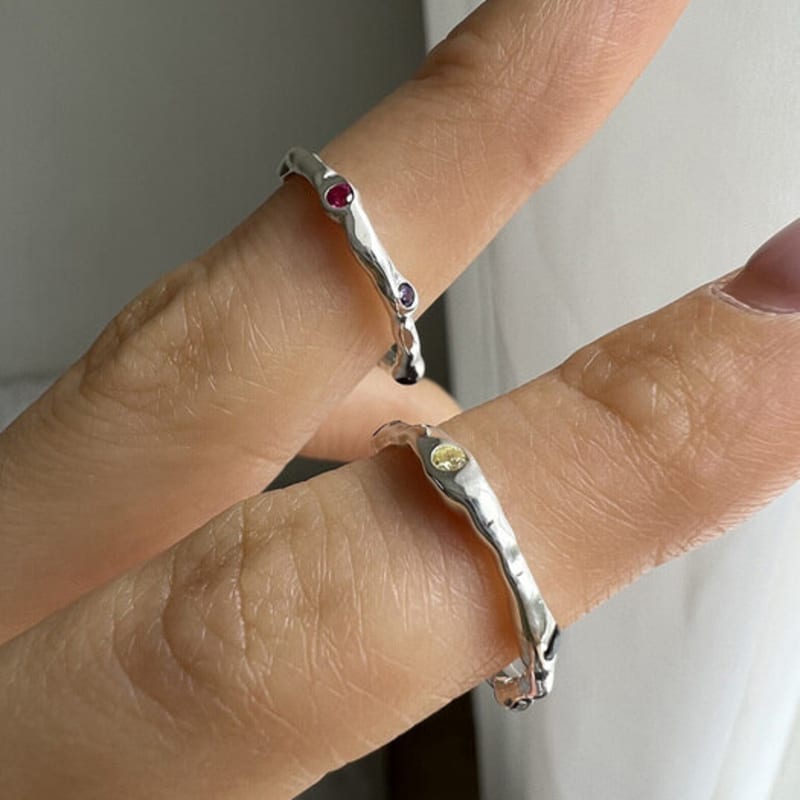 mosxe [925silver] Rainbow ring