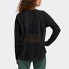 adidas Wangcai Patchwork Yoga Crewneck Sweatshirt Women’s Black GP4688