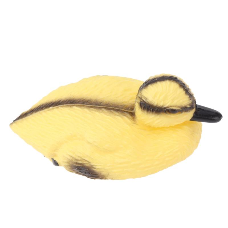 3Pcs Floating Yellow Duckling Realistic Plastic Duck Fish Pond Ornament for Garden Swimming Pool Fishing Pond Water Decoration S