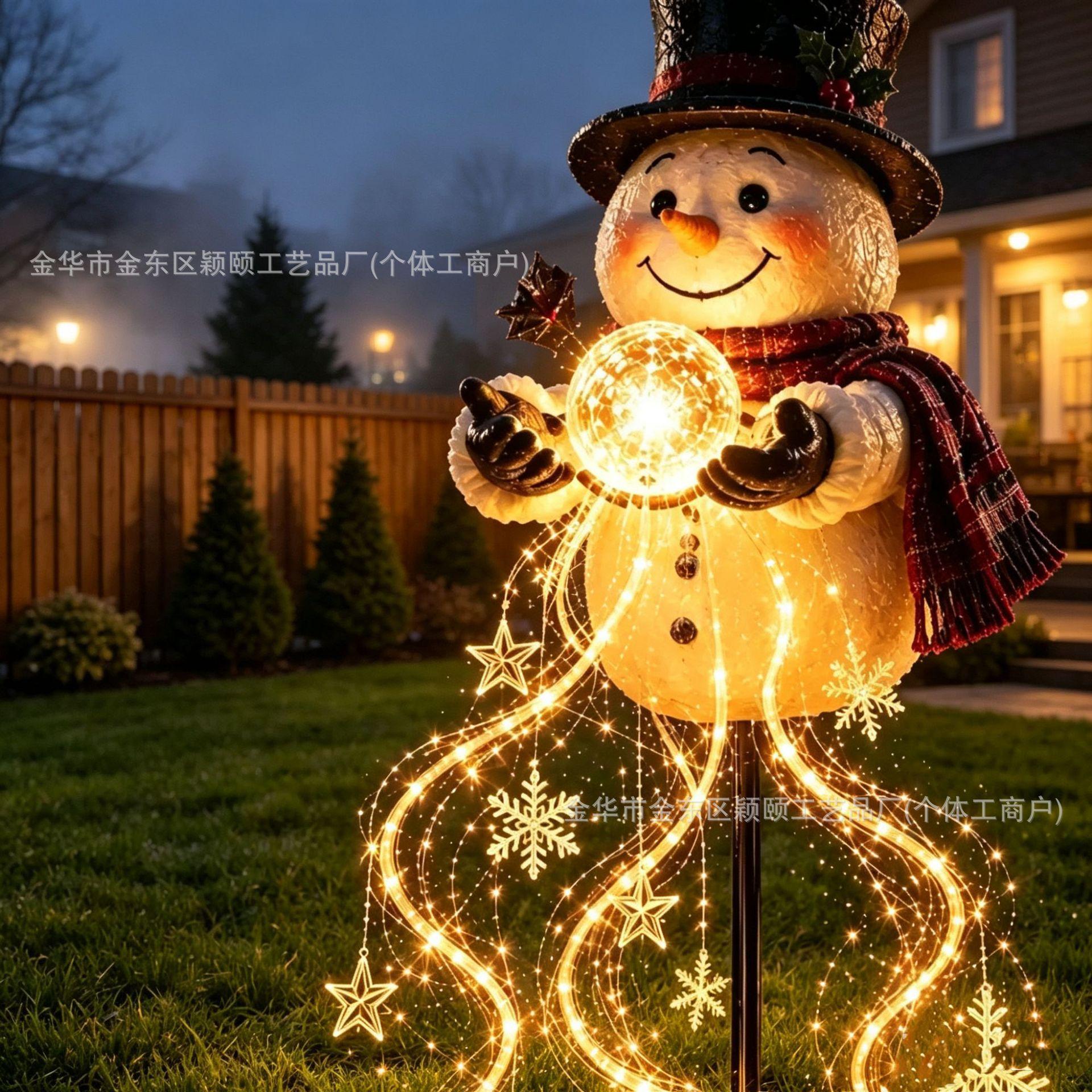 Snowman Magic Garden Stake Light, Christmas