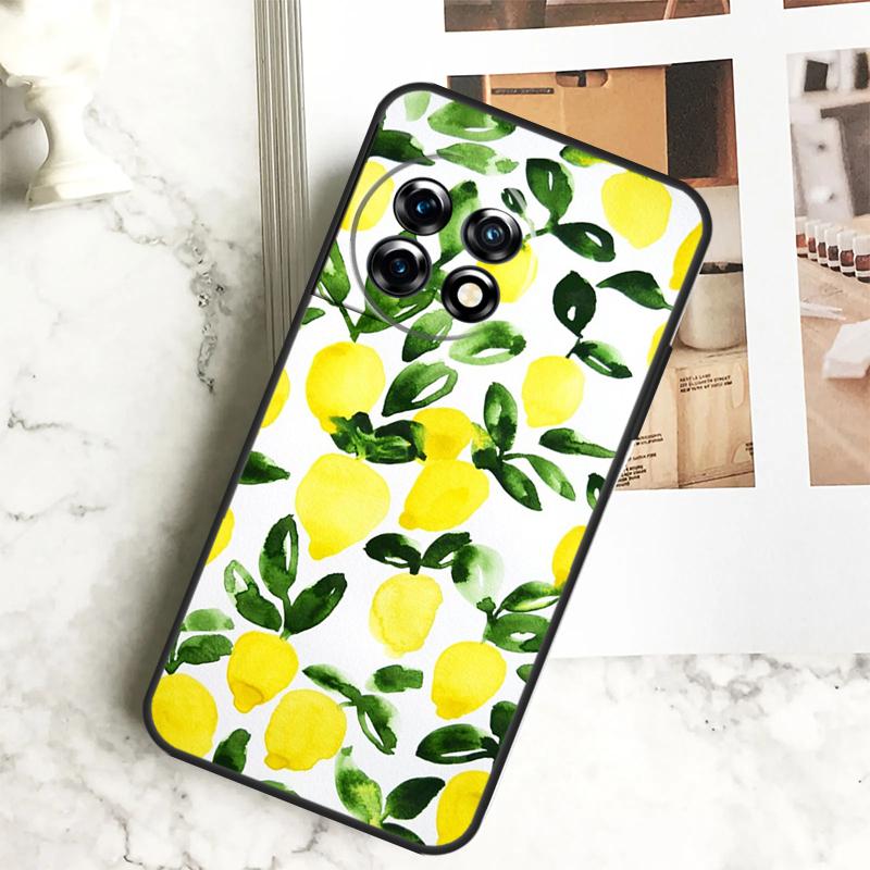 Etui Summer Fruit Lemon do OnePlus 11 12 12R 9 10 Pro 10R 9R 8T 10T Nord CE 2 3 Lite 2T N10 N20 N30 CE4
