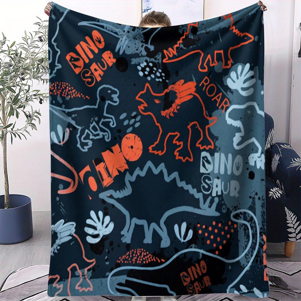 T-Rex Approved Cuddles Print Blanket Warm Comfortable Flannel Blanket Suitable for Bedrooms,Sofas, Beds,Chairs