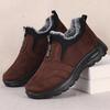 Warm and Comfortable Men's Snow Boots Non-Slip Ankle Boots for Outdoor Hiking and Trekking Winter Shoes