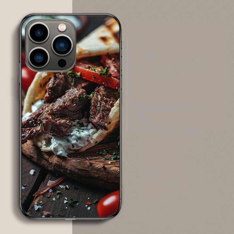 Käse Knuspriges Hähnchen Rindfleisch Verpackung Handyhülle Für Iphone 17 Air 15 Pro 14 Plus 16 Pro Max 17E 16E 12 13 Mini 11 Hülle Süß Fu