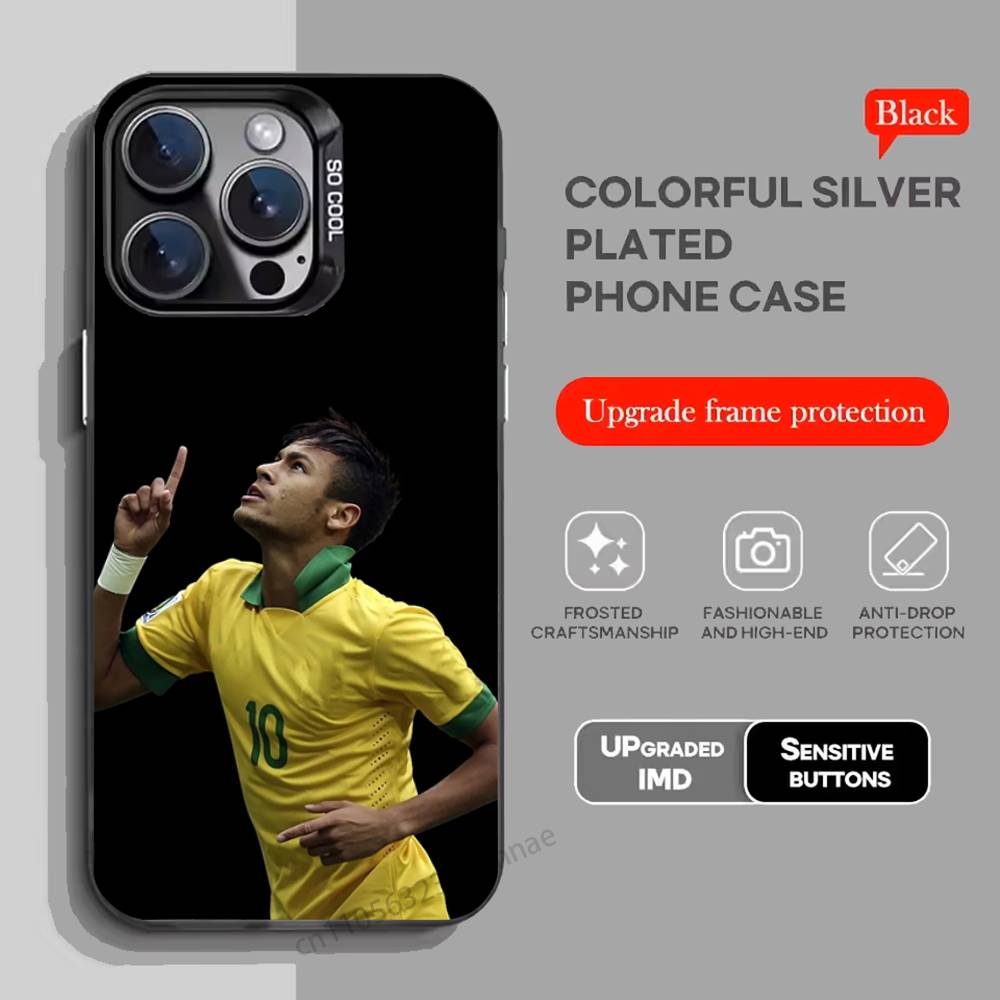 For N-Neymar Football 10 Phone Case for iPhone 15 16 Pro Max Air SE 11 13 Pro 14 Plus 12 11Pro 15Pro Max 16e Cover
