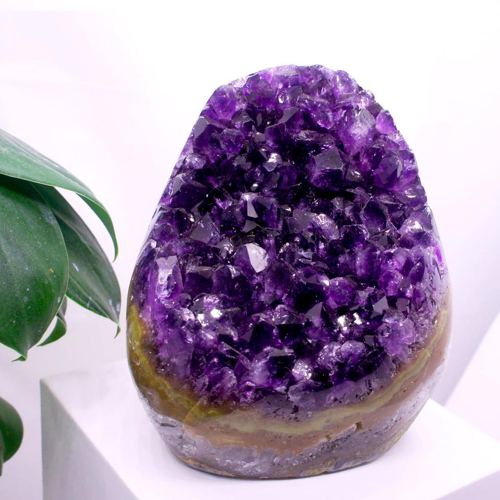 Amethyst Natural Carefully Purple Rough Power Feng Ideal for Interior Decoration [TANAKA YA] Cluster, Stone, Selected, High-Quality, Approx.