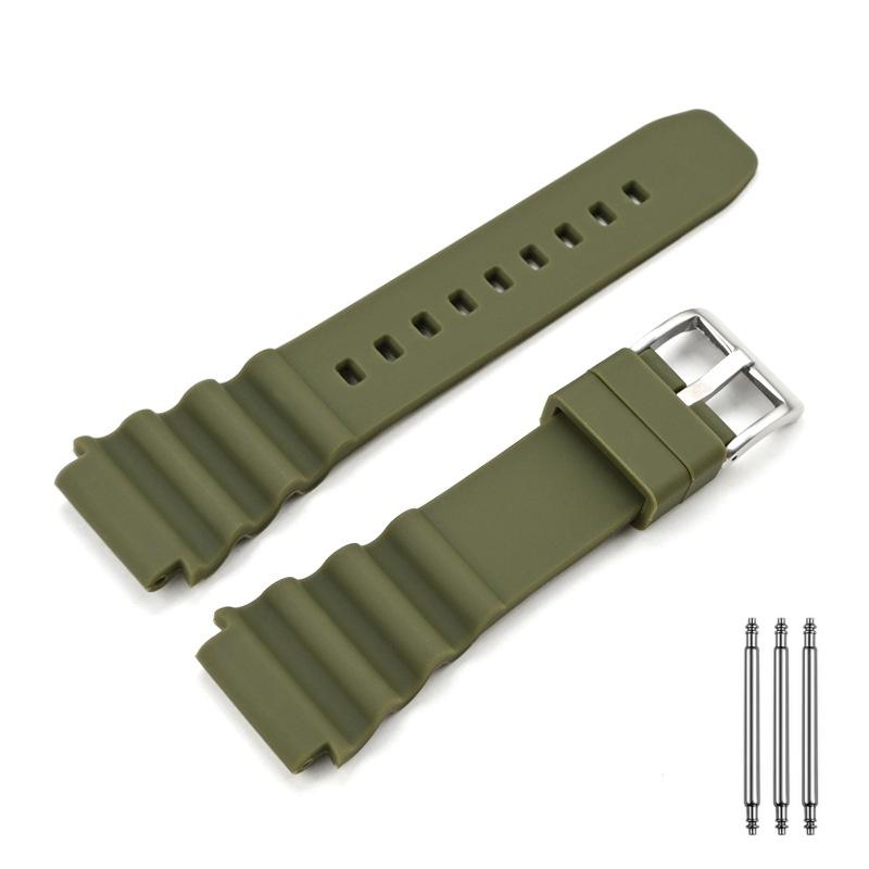 20/22mmSilicone Bracelet Soft Comfort Watchband Rubber Universal Watch Strap for Citizen Longines Rolex Submariner for SEIKO 007