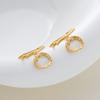 4 Sets 14K18K Gold Color Plated Brass O Toggle Clasps Connector For Diy Bracelet Necklace Jewelry Making Findings Accessories