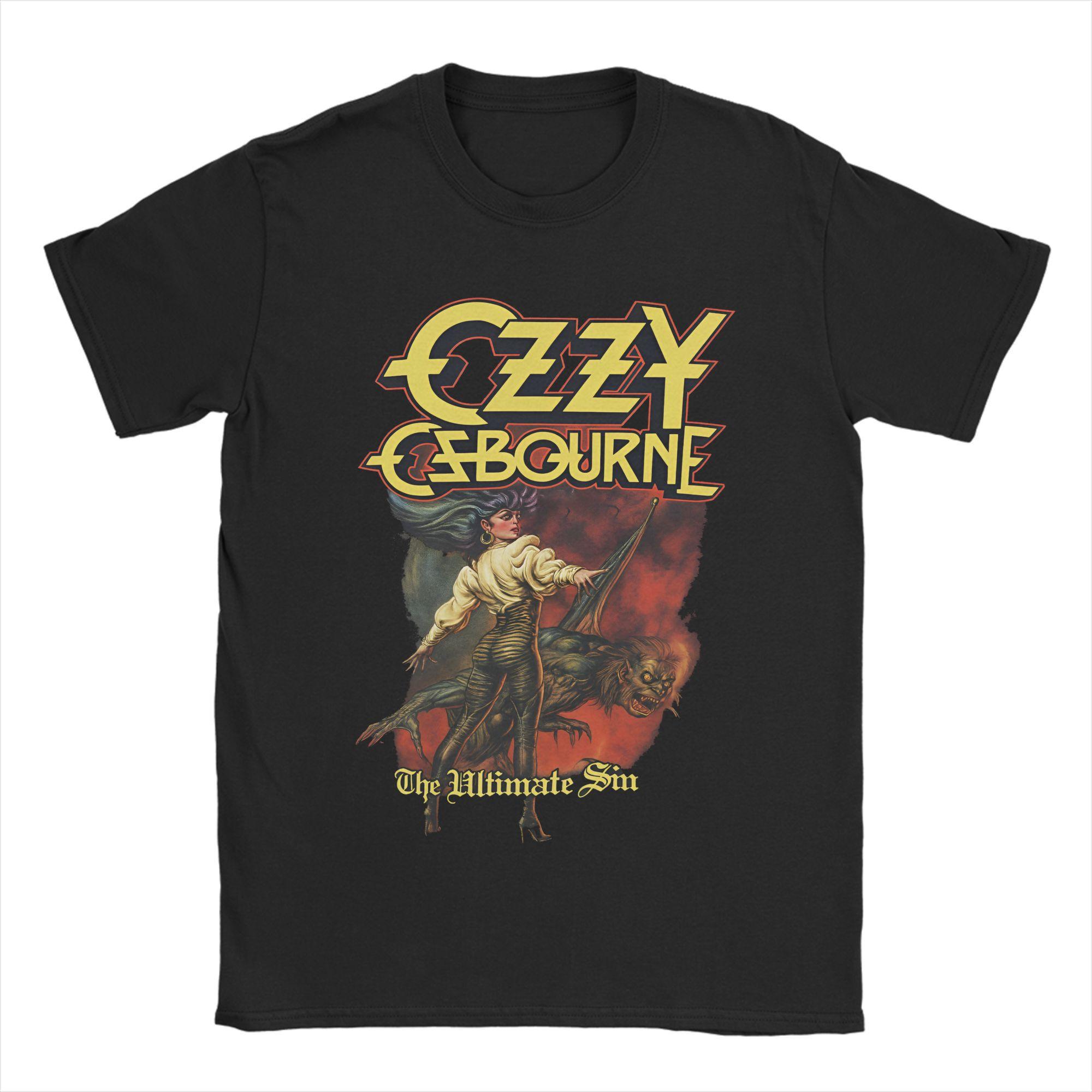 

T Shirt Black Sabbath Ozzy Osbourne Pure Cotton T Shirts Back To The Beginning Tour Tee Shirt for Men Summer Short Sleeve Tees 4XL