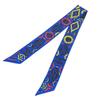 HERMES   Scarf Blue Silk Women