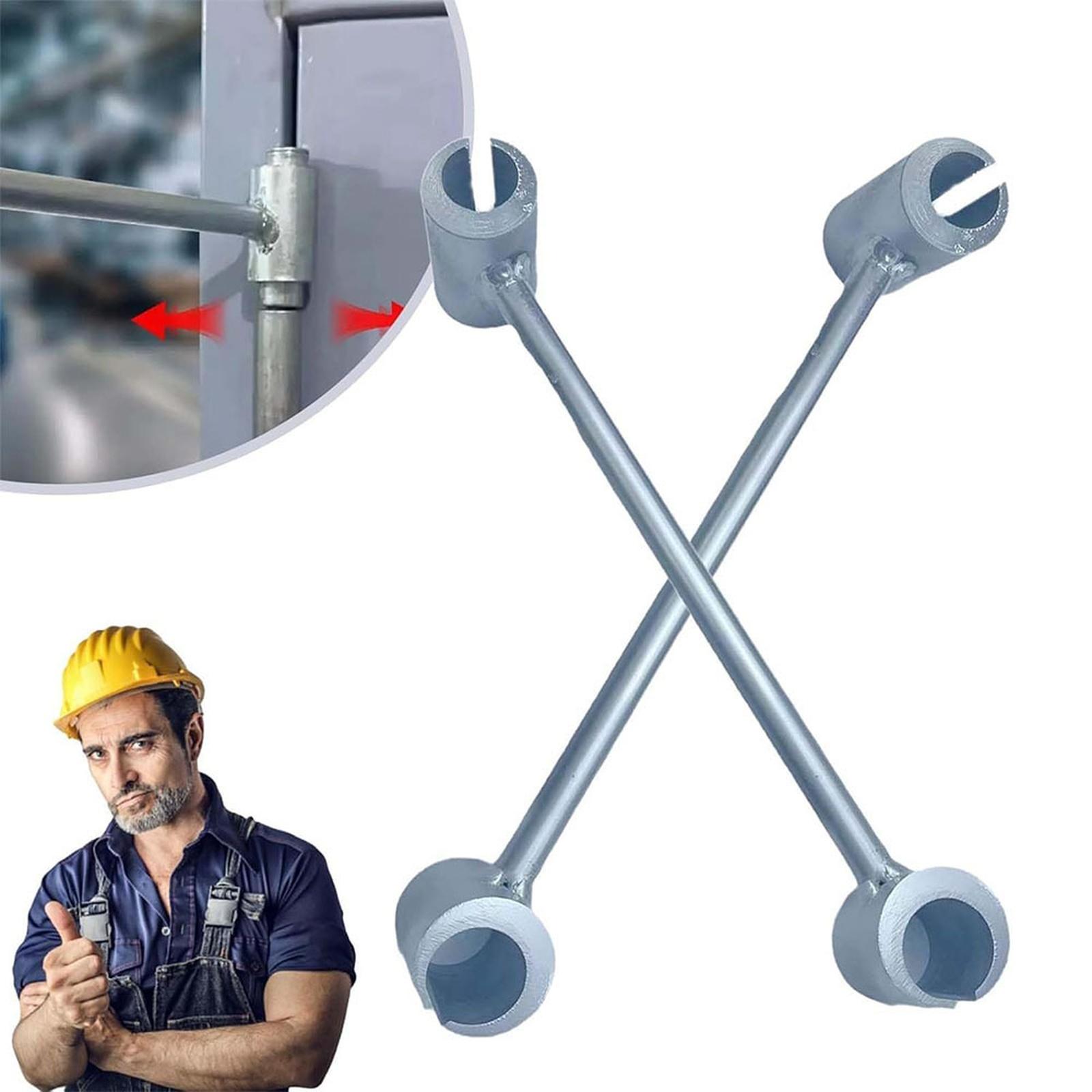 

Handheld Double-head Maintenance Tool Open Sleeve Door Hinge and Adjustment Structural Steel Door Automatic Accessories one size серебряный