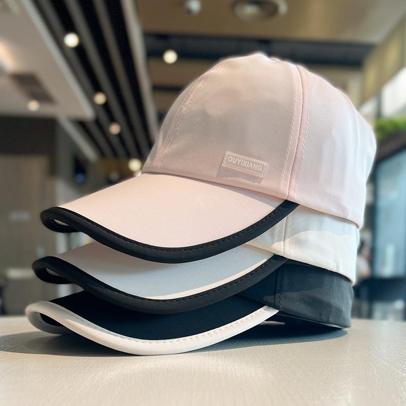 Empty top can tie ponytail baseball cap women's spring summer sun protection peaked cap outdoor sports UV protection sun hat