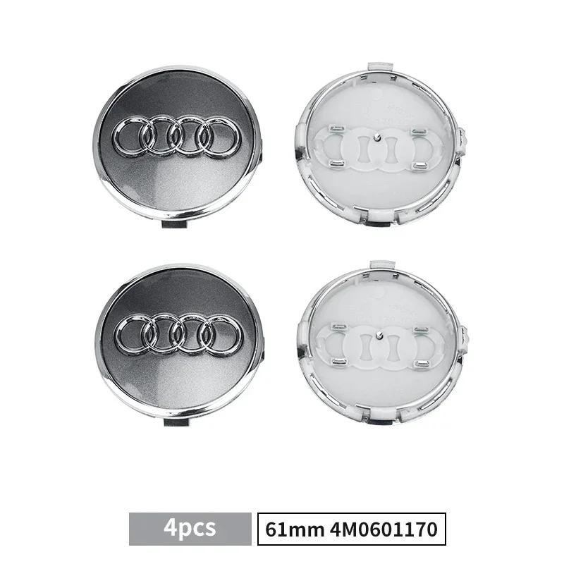 For A1 B5 Hub Caps Hot For A1 60/61/68/69mm A1 Emblem Badge Car Wheel Center Hub Cap Covers Auto Rim Cover For A1 TT Q2 Q3 Q4 Q5 D2