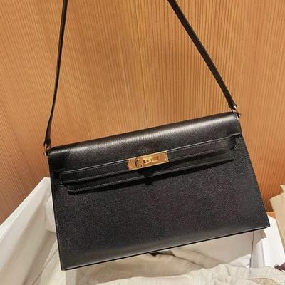 Goat Pattern Kelly Armpit Bag New Style Leather Fashion Versatile Hand Shoulder Messenger Bag